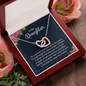 Mother & Daughter Interlocking Hearts Necklace | Custom Heart Design