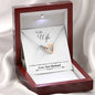Sentimental Interlocking Hearts Necklace for Wife | Custom Heart Design