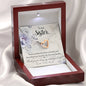 Sentimental Interlocking Hearts Necklace for Sister | Custom Heart Design
