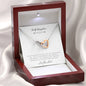 Interlocking Hearts Necklace for Daughter From Dad | Custom Heart Design