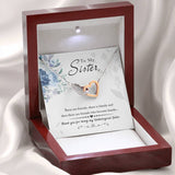 Interlocking Hearts Necklace for Friend | Custom Heart Design