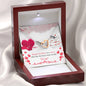 Interlocking Hearts Necklace for Sister Birthday | Custom Heart Design
