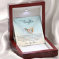 Interlocking Hearts Necklace for Daughter, From Mom | Custom Heart Design