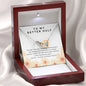 Interlocking Hearts Necklace for Wife Girlfriend | Custom Heart Design
