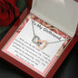 Interlocking Hearts Necklace for Girlfriend | Custom Heart Design