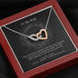 Sentimental Interlocking Hearts Necklace for Wife | Custom Heart Design
