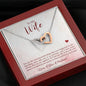 Sentimental Interlocking Hearts Necklace for Wife | Custom Heart Design