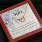 Sentimental Interlocking Hearts Necklace for Sister | Custom Heart Design