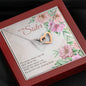 Sentimental Interlocking Hearts Necklace for sister | Custom Heart Design