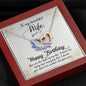 Interlocking Hearts Necklace for Wife's Birthday | Custom Heart Design