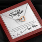 Interlocking Hearts Necklace For Daughter | Custom Heart Design