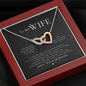 Sentimental Interlocking Hearts Necklace for Wife | Custom Heart Design