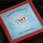 First Communion-Interlocking Hearts Necklace | Custom Heart Design