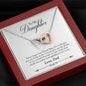Interlocking Hearts Necklace for Daughter From Dad | Custom Heart Design