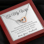 Interlocking Hearts Necklace for Wife | Custom Heart Design