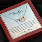 Interlocking Hearts Necklace for Daughter, From Mom | Custom Heart Design