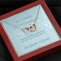 First Communion Interlocking Hearts Necklace | Custom Heart Design