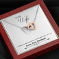 Sentimental Interlocking Hearts Necklace for Wife | Custom Heart Design