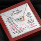 I love and support you, From Mom. - Custom Heart Design