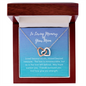 Remembrance Mom Interlocking Hearts Necklace | Custom Heart Design