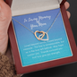 Remembrance Mom Interlocking Hearts Necklace | Custom Heart Design