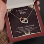 Anniversary Interlocking Hearts Necklace for Wife | Custom Heart Design
