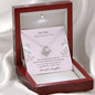Forever grateful for you, From Daughter-Love Knot Necklace for Mom - Custom Heart Design