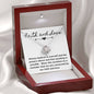 Faith and Love-Love Knot Necklace | Custom Heart Design