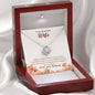 Sentimental Love Knot Necklace For Wife | Custom Heart Design