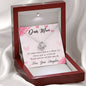 Love Knot Necklace for Mom From Daughter | Custom Heart Design