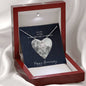 Happy Anniversary-Love Knot Necklace for Wife | Custom Heart Design
