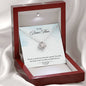 Sentimental Love Knot Necklace for Bonus Mom | Custom Heart Design