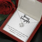 Minimalist Love Knot Necklace for Bonus Daughter | Custom Heart Design