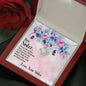 Love Knot Necklace for Sister From Sister | Custom Heart Design
