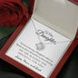 Love Knot Necklace for Daughter From Mom and Dad | Custom Heart Design