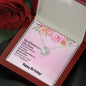 Happy Birthday Love Knot Necklace for Friend | Custom Heart Design