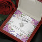 You made my life better-Love Knot Necklace for Bonus Mom - Custom Heart Design