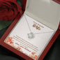 Sentimental Love Knot Necklace For Wife | Custom Heart Design