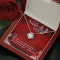 Love Knot Necklace For Firefighter Wife | Custom Heart Design