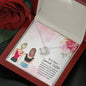 My sidekick - Love Knot Necklace for Sister | Custom Heart Design