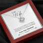 Minimalist Love Knot Necklace for Wife | Custom Heart Design