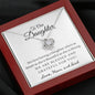 Love Knot Necklace for Daughter From Mom and Dad | Custom Heart Design
