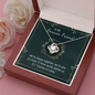 Love Knot Necklace for Best Friend | Custom Heart Design