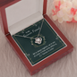 Love Knot Necklace for Best Friend | Custom Heart Design