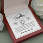 Love Knot Necklace for Daughter | Custom Heart Design