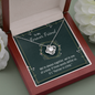 Love Knot Necklace for Best Friend | Custom Heart Design