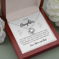 Love Knot Necklace for Daughter From Mom and Dad | Custom Heart Design