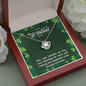 St. Patrick's Irish Blessings-Love Knot Necklace | Custom Heart Design