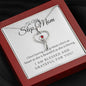 To my Bonus Mom/Nurse-Stethoscope Necklace - Custom Heart Design