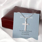 My Soulmate, Cross Necklace for Boyfriend | Custom Heart Design